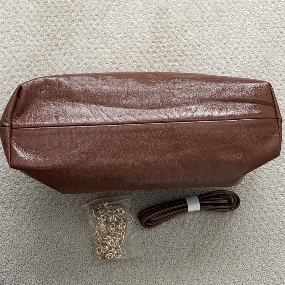 Anthropologie The Frankie Oversized Clutch Cedar - Picture 7 of 8